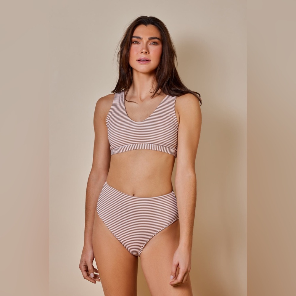 June x Vallier Stripe Bikini Set